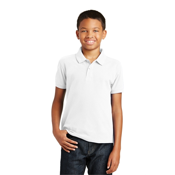 Port Authority Youth Core Classic Pique Polo. - Port Authority Youth Core Classic Pique Polo. - Image 25 of 45