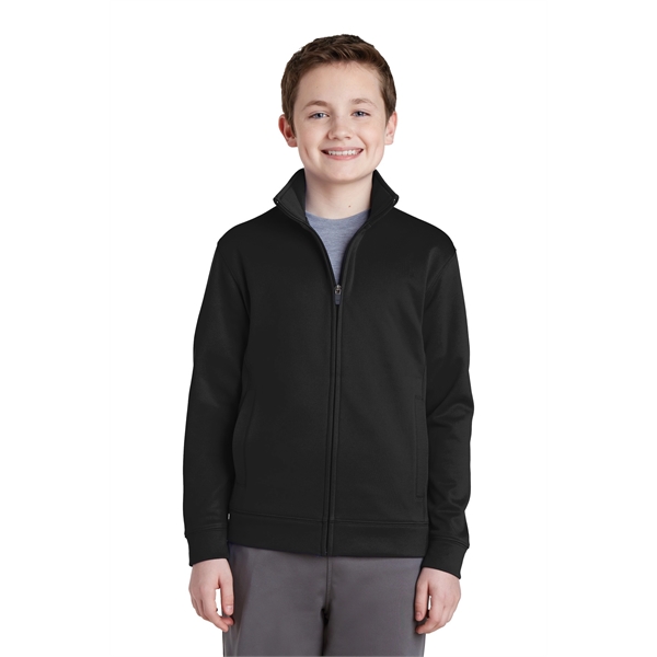 Sport-Tek Youth Sport-Wick Fleece Full-Zip Jacket. - Sport-Tek Youth Sport-Wick Fleece Full-Zip Jacket. - Image 13 of 30