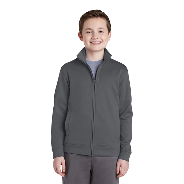 Sport-Tek Youth Sport-Wick Fleece Full-Zip Jacket. - Sport-Tek Youth Sport-Wick Fleece Full-Zip Jacket. - Image 4 of 30