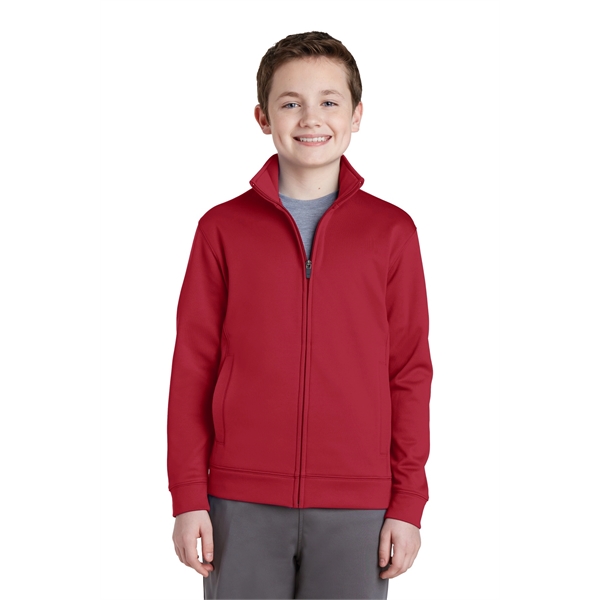 Sport-Tek Youth Sport-Wick Fleece Full-Zip Jacket. - Sport-Tek Youth Sport-Wick Fleece Full-Zip Jacket. - Image 7 of 30