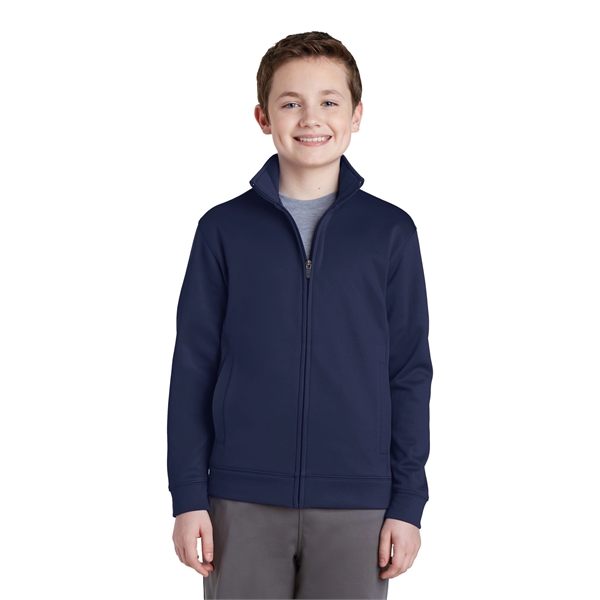 Sport-Tek Youth Sport-Wick Fleece Full-Zip Jacket. - Sport-Tek Youth Sport-Wick Fleece Full-Zip Jacket. - Image 10 of 30