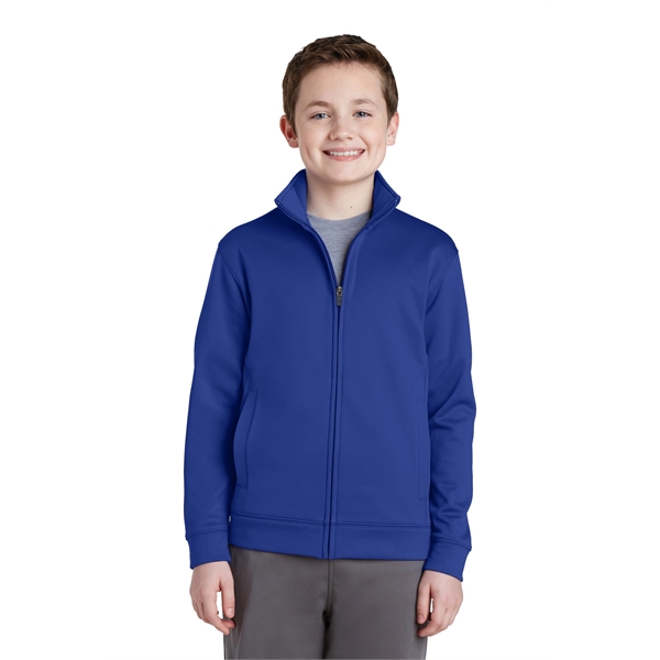 Sport-Tek Youth Sport-Wick Fleece Full-Zip Jacket. - Sport-Tek Youth Sport-Wick Fleece Full-Zip Jacket. - Image 1 of 30