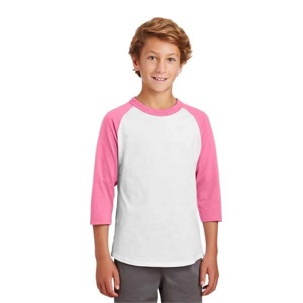 Sport-Tek Youth Colorblock Raglan Jersey. - Sport-Tek Youth Colorblock Raglan Jersey. - Image 94 of 97