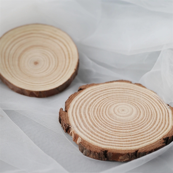 Round Absorbent Pine Wooden Coaster - Round Absorbent Pine Wooden Coaster - Image 2 of 5