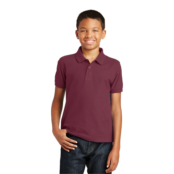 Port Authority Youth Core Classic Pique Polo.