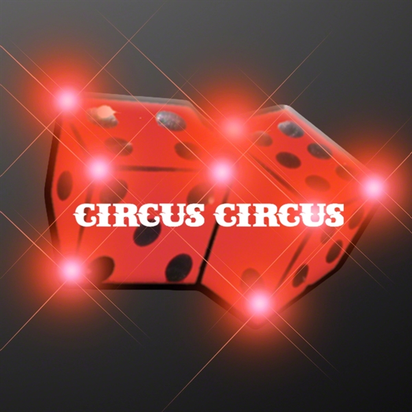 Flashing Dice LED Pin Blinkies - Flashing Dice LED Pin Blinkies - Image 0 of 2