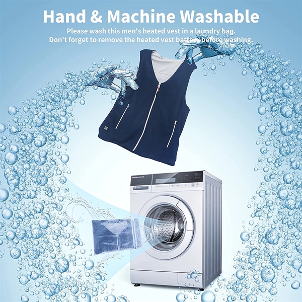 USB Unisex Polar Fleece Heated Vest - USB Unisex Polar Fleece Heated Vest - Image 3 of 7