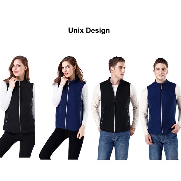 USB Unisex Polar Fleece Heated Vest - USB Unisex Polar Fleece Heated Vest - Image 5 of 7
