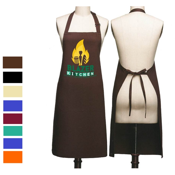 12 oz. 100% Cotton Waterproof Kitchen Apron w/ 2 Pockets - 12 oz. 100% Cotton Waterproof Kitchen Apron w/ 2 Pockets - Image 0 of 10