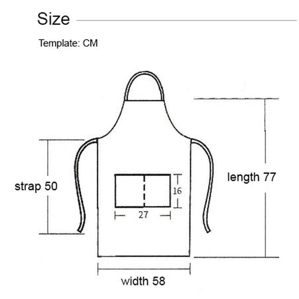 12 oz. Waterproof Woven knitted Kitchen Aprons w/ 2 Pockets - 12 oz. Waterproof Woven knitted Kitchen Aprons w/ 2 Pockets - Image 1 of 8