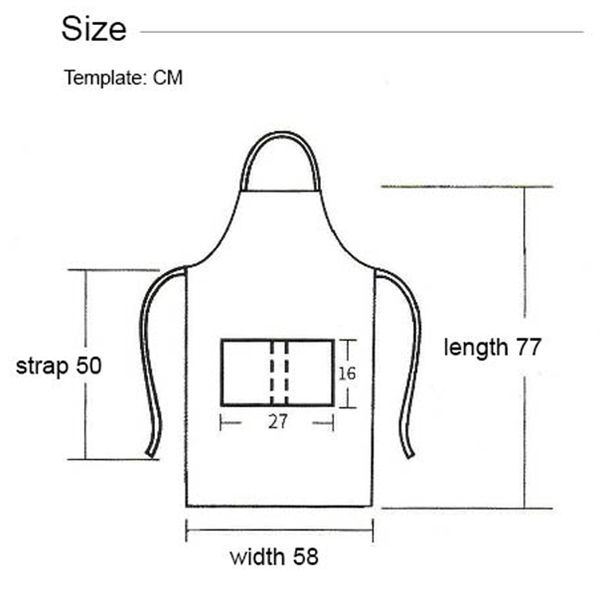 12 oz. Woven knitted Kitchen Aprons w/ 2 Pockets with accent