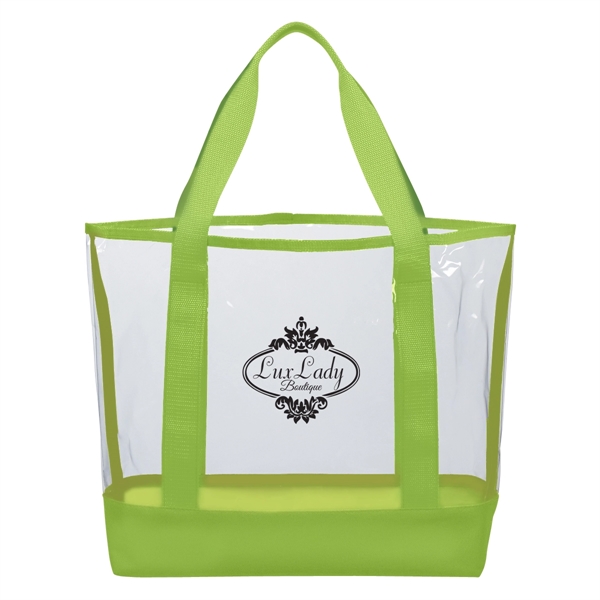 Clear Casual Tote Bag - Clear Casual Tote Bag - Image 4 of 9