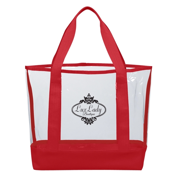Clear Casual Tote Bag - Clear Casual Tote Bag - Image 5 of 9