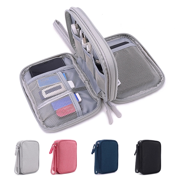 Portable Electronics Travel Organizer - Portable Electronics Travel Organizer - Image 0 of 3