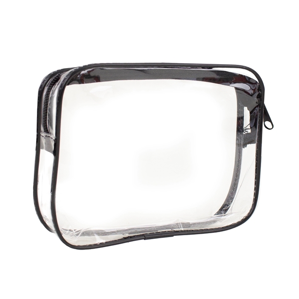 On The Go Clear Travel Pouch Plum Grove