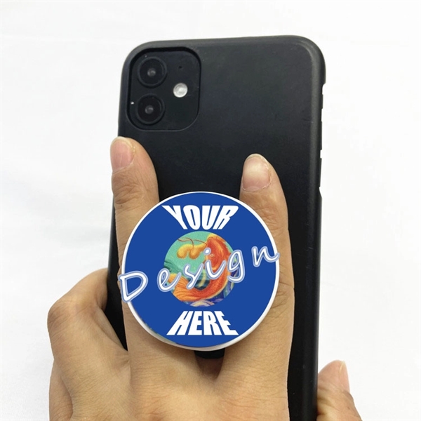 Compact Mirror Round Cell Phone Holder - Compact Mirror Round Cell Phone Holder - Image 1 of 1
