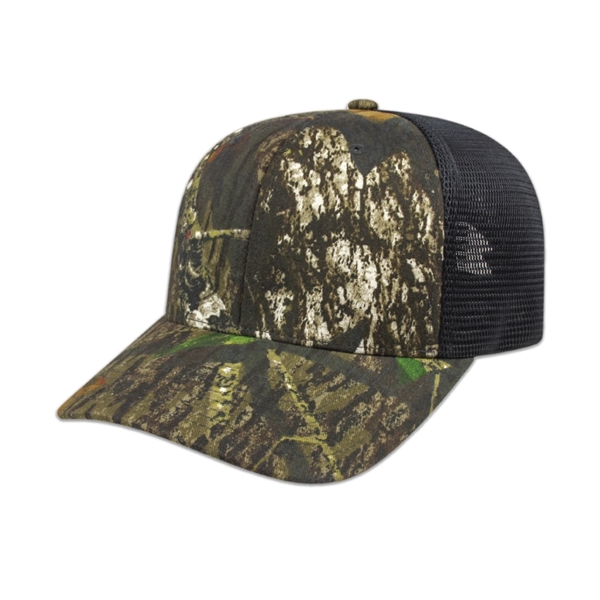 Premium Camo Trucker Mesh Back Cap - Premium Camo Trucker Mesh Back Cap - Image 2 of 2