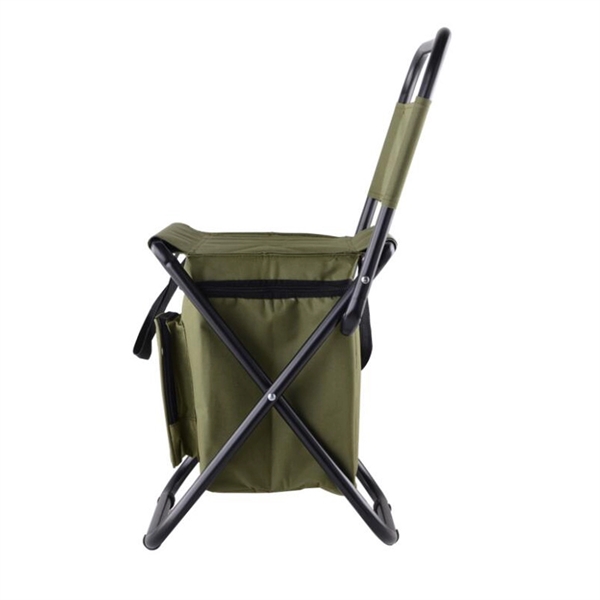 Folding Backrest Insulation Fishing Chair Camping Cooler Bag - Folding Backrest Insulation Fishing Chair Camping Cooler Bag - Image 4 of 8