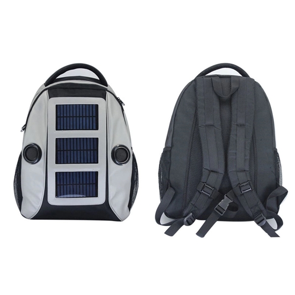 Solar Backpack With Speakers - Solar Backpack With Speakers - Image 1 of 2