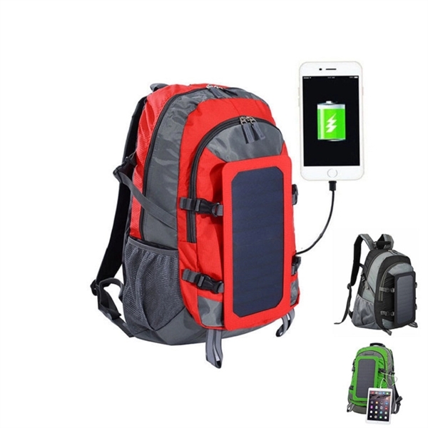 Sport Solar Removable Energy Backpack With Panel - Sport Solar Removable Energy Backpack With Panel - Image 0 of 4