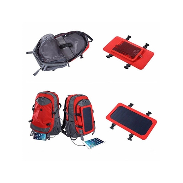 Sport Solar Removable Energy Backpack With Panel - Sport Solar Removable Energy Backpack With Panel - Image 2 of 4