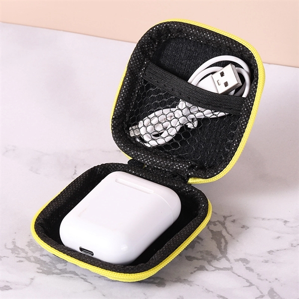 Portable Square Earphone Carrying Case - Portable Square Earphone Carrying Case - Image 3 of 4