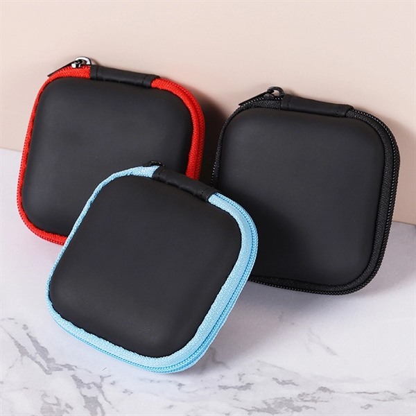 Portable Square Earphone Carrying Case - Portable Square Earphone Carrying Case - Image 4 of 4