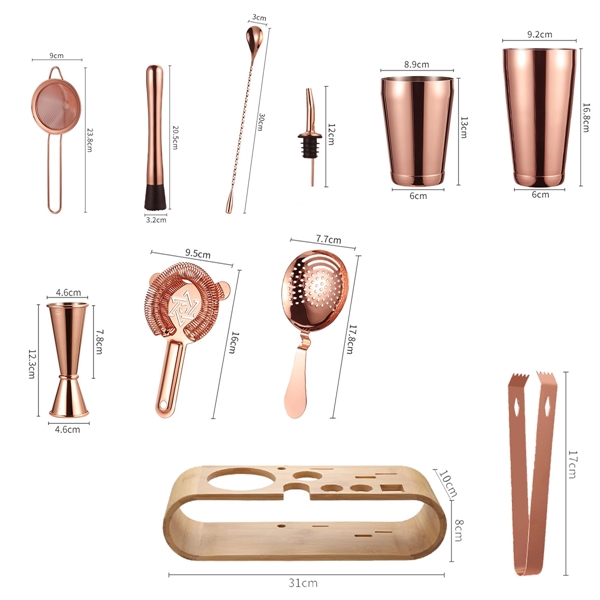 11 Pieces Bartender Kit - 11 Pieces Bartender Kit - Image 2 of 5