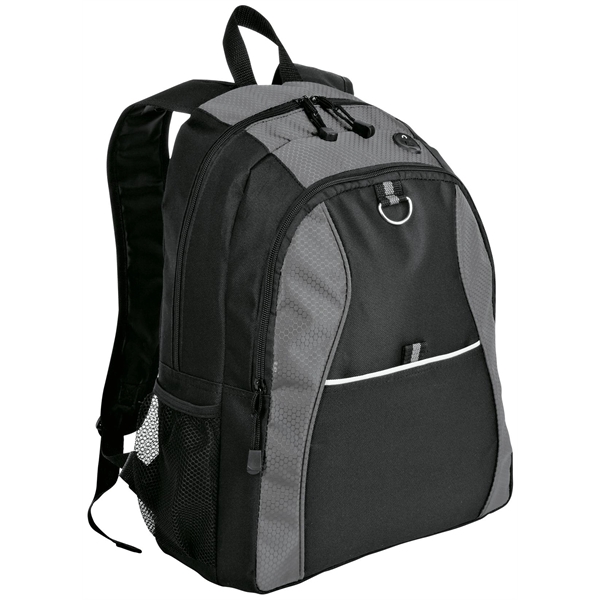 Port Authority Contrast Honeycomb Backpack. - Port Authority Contrast Honeycomb Backpack. - Image 0 of 2