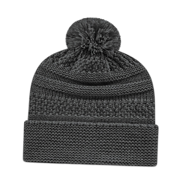 Cable Knit Toque with Cuff - Cable Knit Toque with Cuff - Image 3 of 6