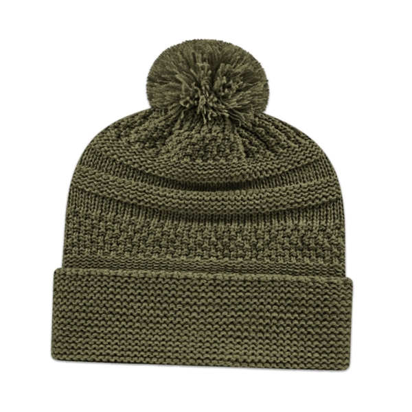 Cable Knit Toque with Cuff - Cable Knit Toque with Cuff - Image 1 of 6