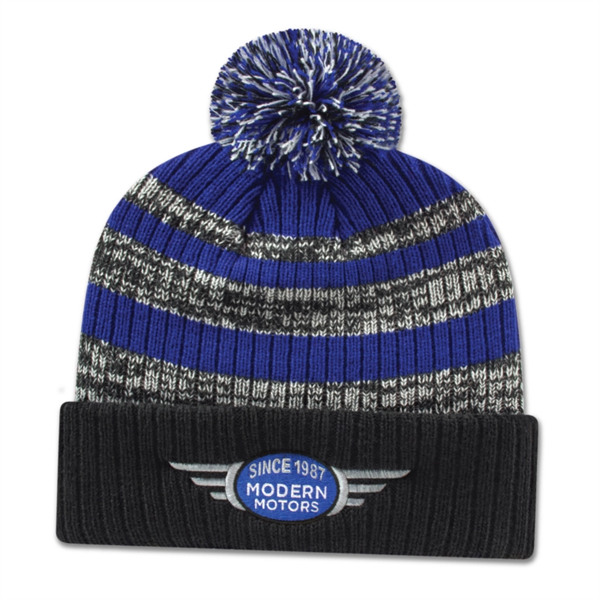 Heavy Ribbed Knit Toque with Cuff - Heavy Ribbed Knit Toque with Cuff - Image 0 of 4