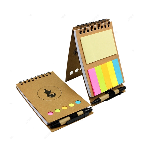 Sticky Notes Spiral Notebook with Pen - Sticky Notes Spiral Notebook with Pen - Image 0 of 0