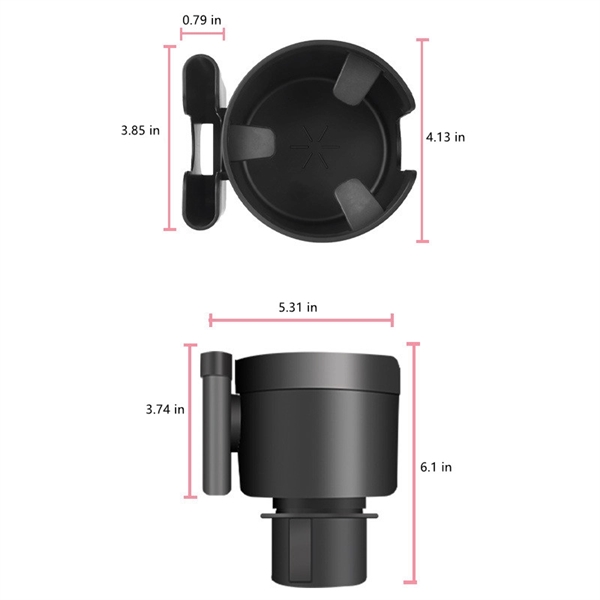 Car Cup Holder Expander with Cell Phone Stand - Car Cup Holder Expander with Cell Phone Stand - Image 3 of 5