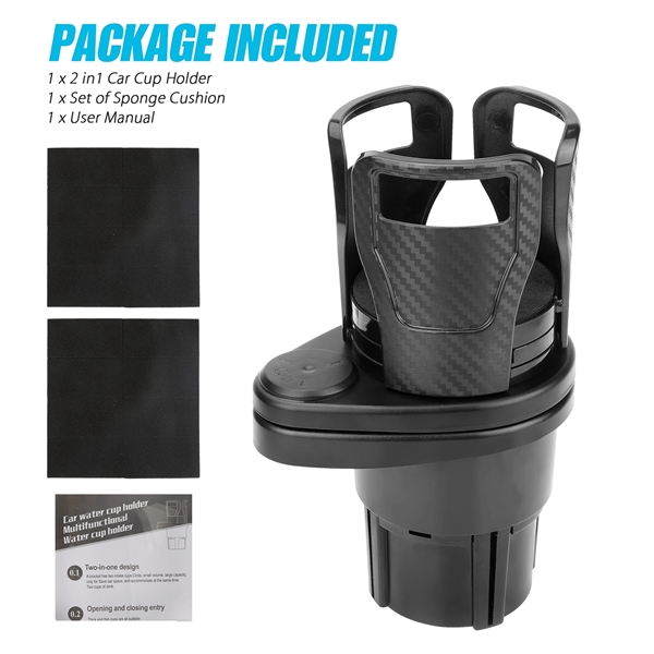 2-in-1 Car Cup Holder - 2-in-1 Car Cup Holder - Image 3 of 4