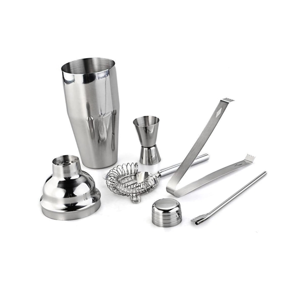 Stainless steel Cocktail Shaker Set-5 Pieces - Stainless steel Cocktail Shaker Set-5 Pieces - Image 1 of 1