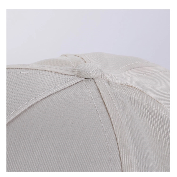Polyester Structured 5 Panel Baseball Cap w/Plastic Snapback - Polyester Structured 5 Panel Baseball Cap w/Plastic Snapback - Image 4 of 21