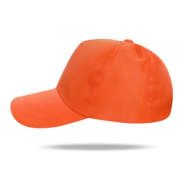 Polyester Structured 5 Panel Baseball Cap w/Plastic Snapback - Polyester Structured 5 Panel Baseball Cap w/Plastic Snapback - Image 7 of 21
