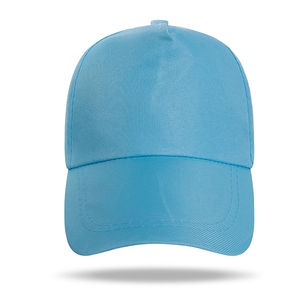 Polyester Structured 5 Panel Baseball Cap w/Plastic Snapback - Polyester Structured 5 Panel Baseball Cap w/Plastic Snapback - Image 9 of 21