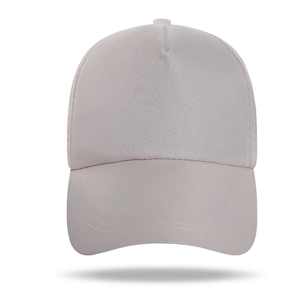 Polyester Structured 5 Panel Baseball Cap w/Plastic Snapback - Polyester Structured 5 Panel Baseball Cap w/Plastic Snapback - Image 10 of 21