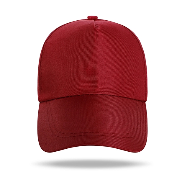 Polyester Structured 5 Panel Baseball Cap w/Plastic Snapback - Polyester Structured 5 Panel Baseball Cap w/Plastic Snapback - Image 12 of 21