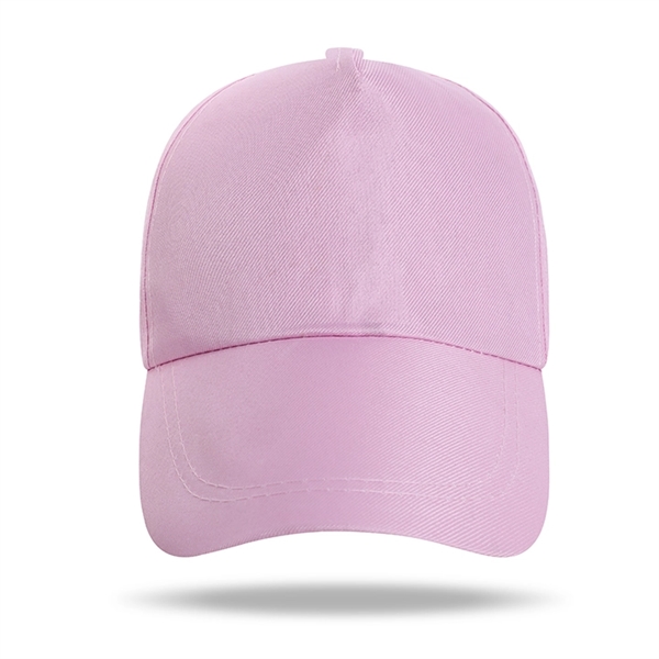 Polyester Structured 5 Panel Baseball Cap w/Plastic Snapback - Polyester Structured 5 Panel Baseball Cap w/Plastic Snapback - Image 16 of 21