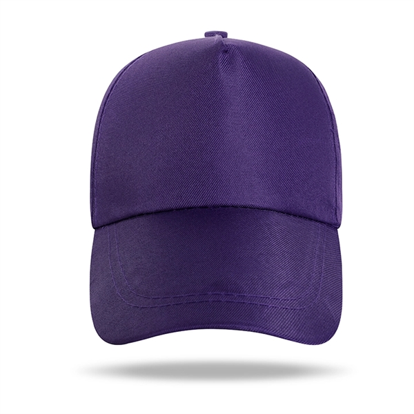 Polyester Structured 5 Panel Baseball Cap w/Plastic Snapback - Polyester Structured 5 Panel Baseball Cap w/Plastic Snapback - Image 17 of 21