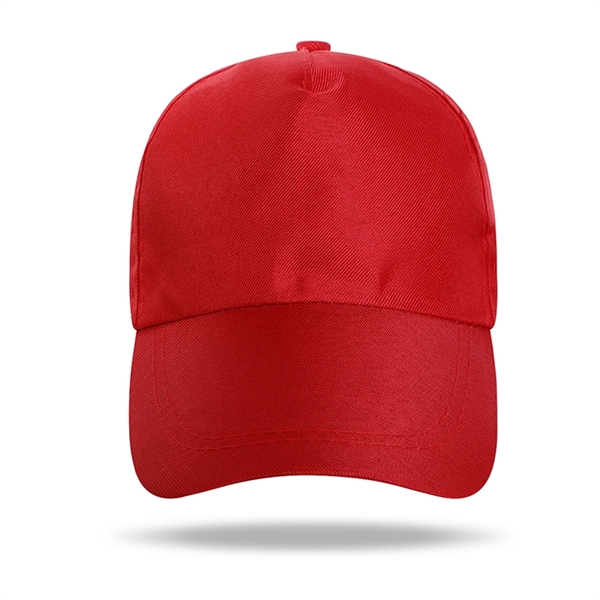Polyester Structured 5 Panel Baseball Cap w/Plastic Snapback - Polyester Structured 5 Panel Baseball Cap w/Plastic Snapback - Image 18 of 21