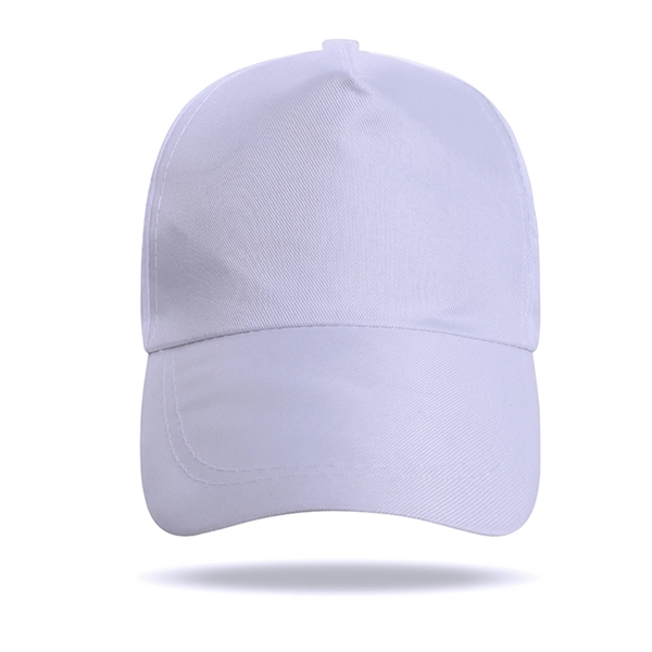 Polyester Structured 5 Panel Baseball Cap w/Plastic Snapback - Polyester Structured 5 Panel Baseball Cap w/Plastic Snapback - Image 20 of 21