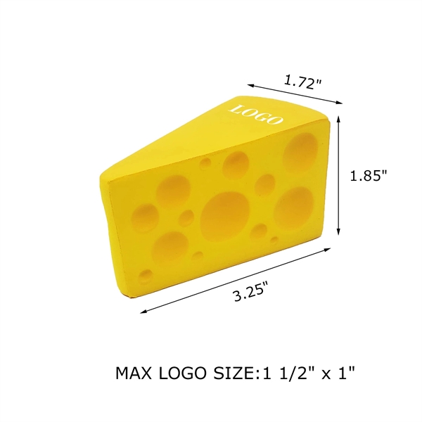 Squeezy Cheese Shape Stress Toy - Squeezy Cheese Shape Stress Toy - Image 1 of 1
