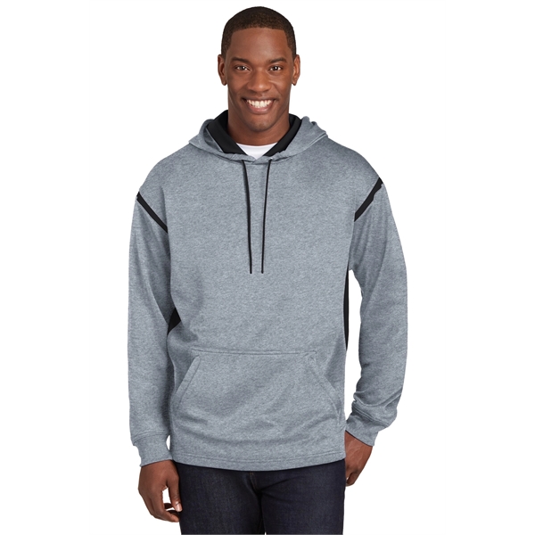 Sport-Tek Tech Fleece Colorblock Hooded Sweatshirt. - Sport-Tek Tech Fleece Colorblock Hooded Sweatshirt. - Image 25 of 34