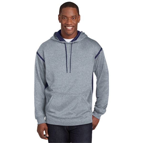 Sport-Tek Tech Fleece Colorblock Hooded Sweatshirt. - Sport-Tek Tech Fleece Colorblock Hooded Sweatshirt. - Image 26 of 34