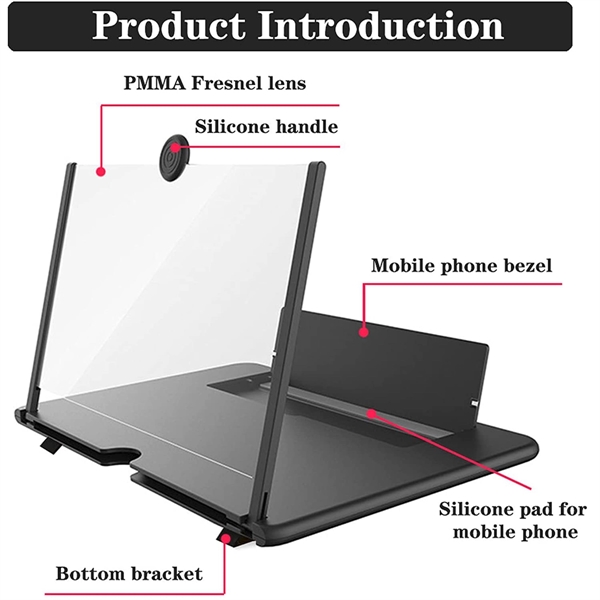 Screen Magnifier Stand 14 Inch 3D Foldable Amplifier - Screen Magnifier Stand 14 Inch 3D Foldable Amplifier - Image 3 of 6