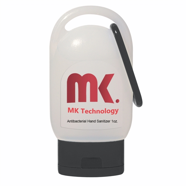 1 Oz. Hand Sanitizer With Carabiner - 1 Oz. Hand Sanitizer With Carabiner - Image 1 of 10